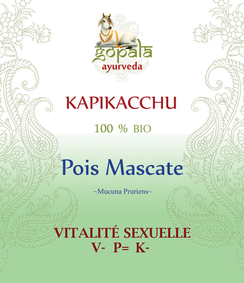 KAPIKACCHU (Mucuna pruriens) gélules et poudre BIO Gopala Ayurveda Ayurveda à la source